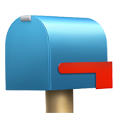 How Closed Mailbox with Lowered Flag emoji looks on Apple.