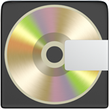 Wie Minidisc Emoji auf Apple aussieht.