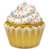 Cupcake emojisi Apple üzerinde nasıl görünüyor.