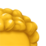 Como o emoji do Cabelo cacheado é exibido no Apple.