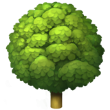 Come Albero deciduo emoji appare su Apple.