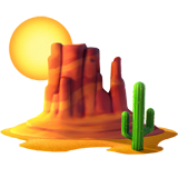 Come Deserto emoji appare su Apple.