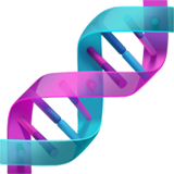 Como o emoji do Dna é exibido no Apple.