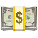 How Dollar Banknote emoji looks on Apple.