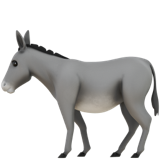 How Donkey emoji looks on Apple.