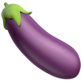 How Eggplant emoji looks on Apple.