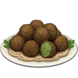 Jak wygląda emoji Falafel w Apple.