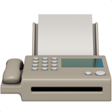 How Fax Machine emoji looks on Apple.