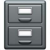 How File Cabinet emoji looks on Apple.