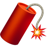 How Firecracker emoji looks on Apple.