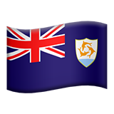 Wie Flagge: Anguilla Emoji auf Apple aussieht.