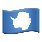 Hoe Vlag: Antarctica emoji eruit ziet op Apple.