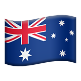 How Flag: Australia emoji looks on Apple.