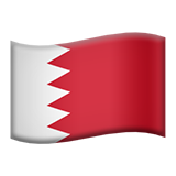 Wie Flagge: Bahrain Emoji auf Apple aussieht.