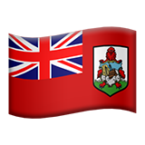 How Flag: Bermuda emoji looks on Apple.