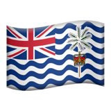 How Flag: British Indian Ocean Territory emoji looks on Apple.