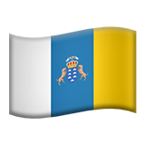 A quoi ressemblent les emoji Drapeau : Îles Canaries sur Apple.