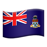 Как выглядит эмодзи Флаг: Острова Кайман в Apple.