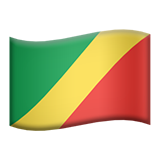 How Flag: Congo - Brazzaville emoji looks on Apple.