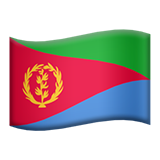 Hvordan Flagg: Eritrea emoji ser ut på Apple.