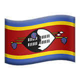 Wie Flagge: Eswatini Emoji auf Apple aussieht.