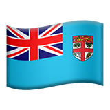 How Flag: Fiji emoji looks on Apple.