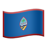 How Flag: Guam emoji looks on Apple.