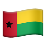 Wie Flagge: Guinea-Bissau Emoji auf Apple aussieht.