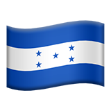 Wie Flagge: Honduras Emoji auf Apple aussieht.