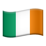 How Flag: Ireland emoji looks on Apple.