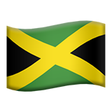 How Flag: Jamaica emoji looks on Apple.