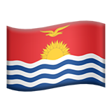 How Flag: Kiribati emoji looks on Apple.