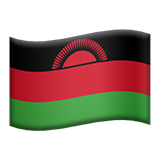 Come Bandiera: Malawi emoji appare su Apple.