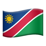 Hvordan Flagg: Namibia emoji ser ut på Apple.