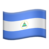 Cómo se ve el emoji Bandera: Nicaragua en Apple.