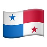 How Flag: Panama emoji looks on Apple.