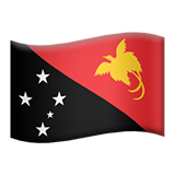 Biểu tượng cảm xúc Cờ: Papua New Guinea trông như thế nào trên Apple.