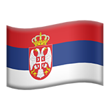 Come Bandiera: Serbia emoji appare su Apple.