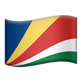 How Flag: Seychelles emoji looks on Apple.