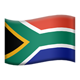 How Flag: South Africa emoji looks on Apple.