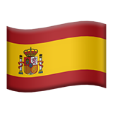 How Flag: Spain emoji looks on Apple.