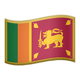 Hur Flagga: Sri Lanka emoji ser ut på Apple.