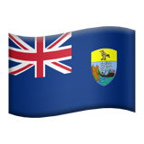 How Flag: St. Helena emoji looks on Apple.