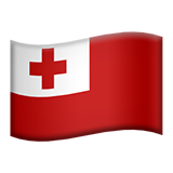 How Flag: Tonga emoji looks on Apple.