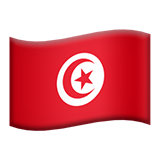 How Flag: Tunisia emoji looks on Apple.