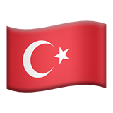 Bayrak: Türkiye emojisi Apple üzerinde nasıl görünüyor.