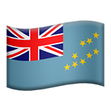 How Flag: Tuvalu emoji looks on Apple.