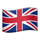 How Flag: United Kingdom emoji looks on Apple.