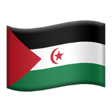 Как выглядит эмодзи Флаг: Западная Сахара в Apple.