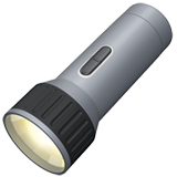 How Flashlight emoji looks on Apple.